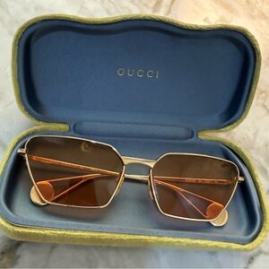 Gucci Gold Frame Sunglasses